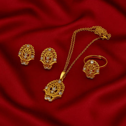 24K Handmade Gold Plated Designer Jewelry Set