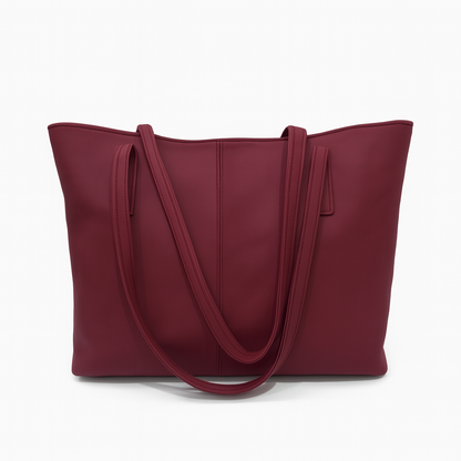 Elegant Large Capacity PU Leather Tote Bag for Women