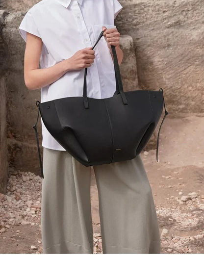 Women’s 2-in-1 PU Tote Shoulder Bag With Wallet – Large Capacity